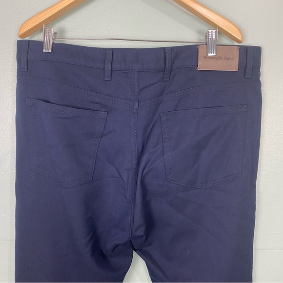 Ermenegildo Zegna Navy Blue Wool‎ Blend Pants Sz 40X30 - Picture 5 of 8